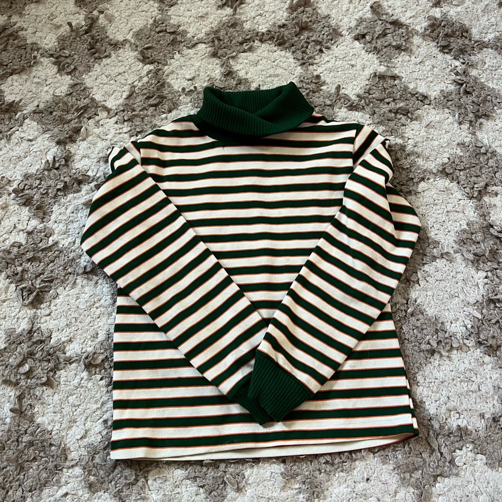 Striped Turtleneck Sweater